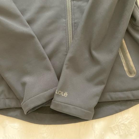 Lole SOFT SHELL FLEECE LINED WOMEN’S BLACK JACKET WITH HOOD - Size Small - Picture 10 of 15